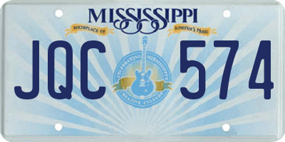 MS license plate JQC574