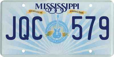 MS license plate JQC579