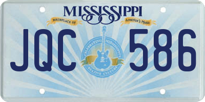 MS license plate JQC586