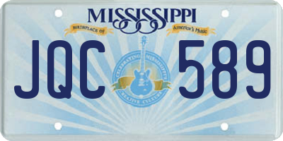 MS license plate JQC589