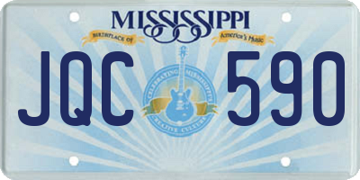 MS license plate JQC590