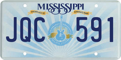 MS license plate JQC591