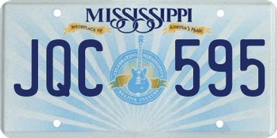 MS license plate JQC595