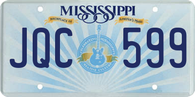 MS license plate JQC599