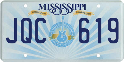 MS license plate JQC619