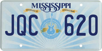 MS license plate JQC620