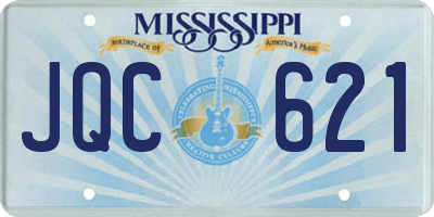 MS license plate JQC621