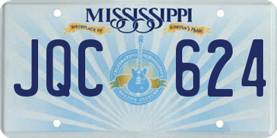 MS license plate JQC624