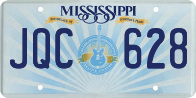 MS license plate JQC628