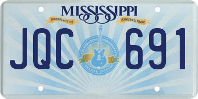 MS license plate JQC691