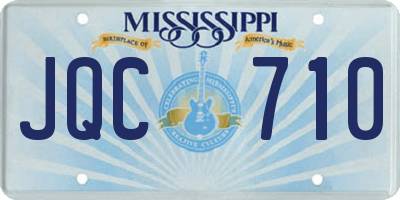 MS license plate JQC710