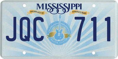 MS license plate JQC711
