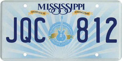 MS license plate JQC812