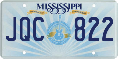 MS license plate JQC822