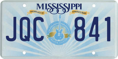 MS license plate JQC841