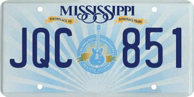 MS license plate JQC851