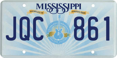 MS license plate JQC861
