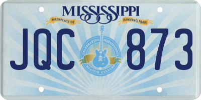 MS license plate JQC873