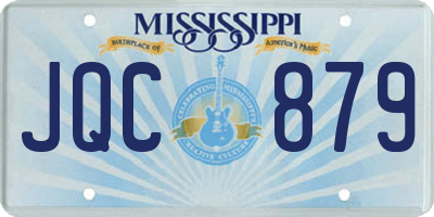 MS license plate JQC879