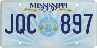 MS license plate JQC897