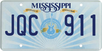 MS license plate JQC911