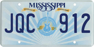 MS license plate JQC912