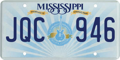 MS license plate JQC946