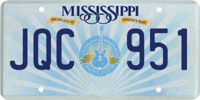 MS license plate JQC951