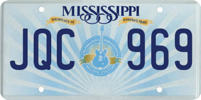 MS license plate JQC969