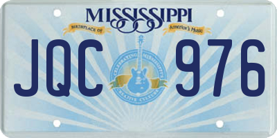 MS license plate JQC976