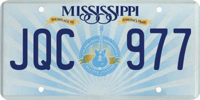 MS license plate JQC977