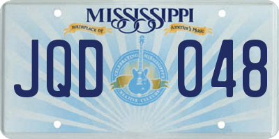 MS license plate JQD048