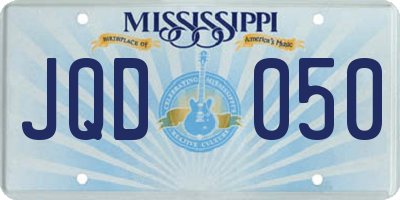 MS license plate JQD050