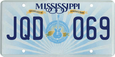 MS license plate JQD069