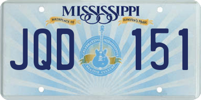 MS license plate JQD151