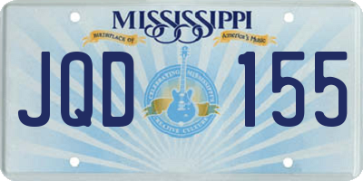 MS license plate JQD155