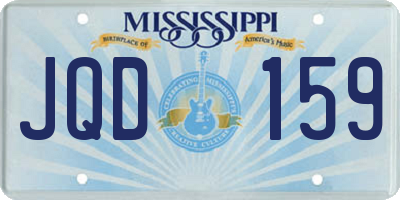 MS license plate JQD159