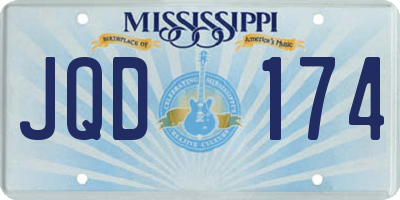 MS license plate JQD174