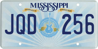 MS license plate JQD256