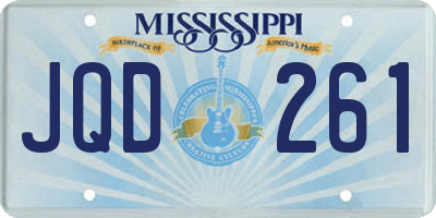 MS license plate JQD261