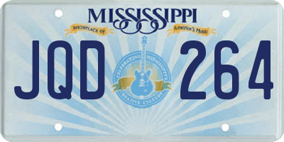 MS license plate JQD264