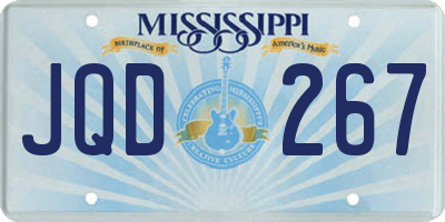 MS license plate JQD267