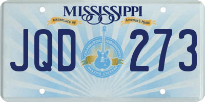 MS license plate JQD273