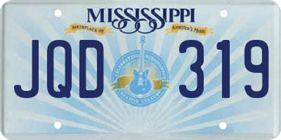 MS license plate JQD319