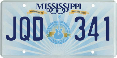 MS license plate JQD341