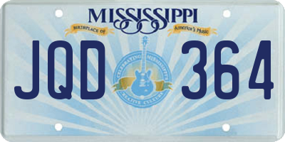 MS license plate JQD364