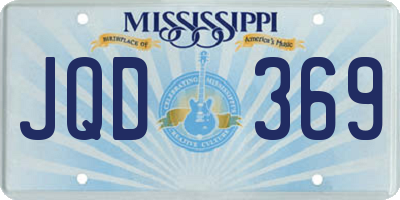 MS license plate JQD369