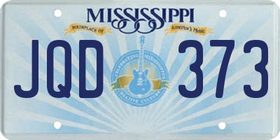 MS license plate JQD373