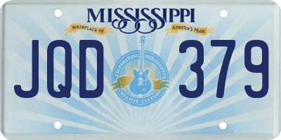 MS license plate JQD379