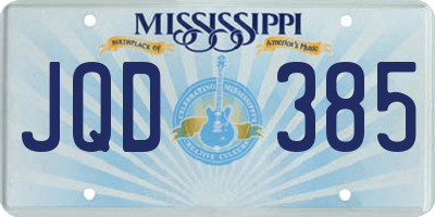 MS license plate JQD385
